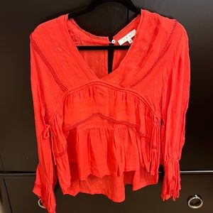 IRO size 36 brand new Orange long sleeve top.